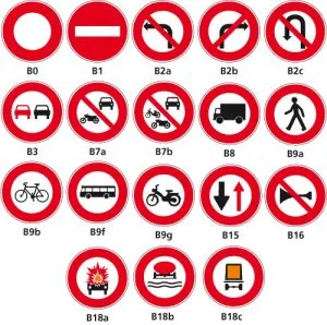 Road signs France cercle