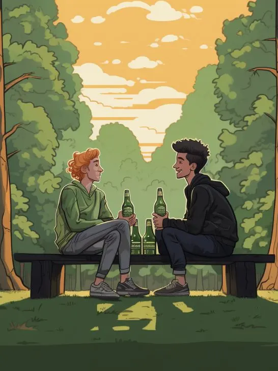 Drinking in a public space in France